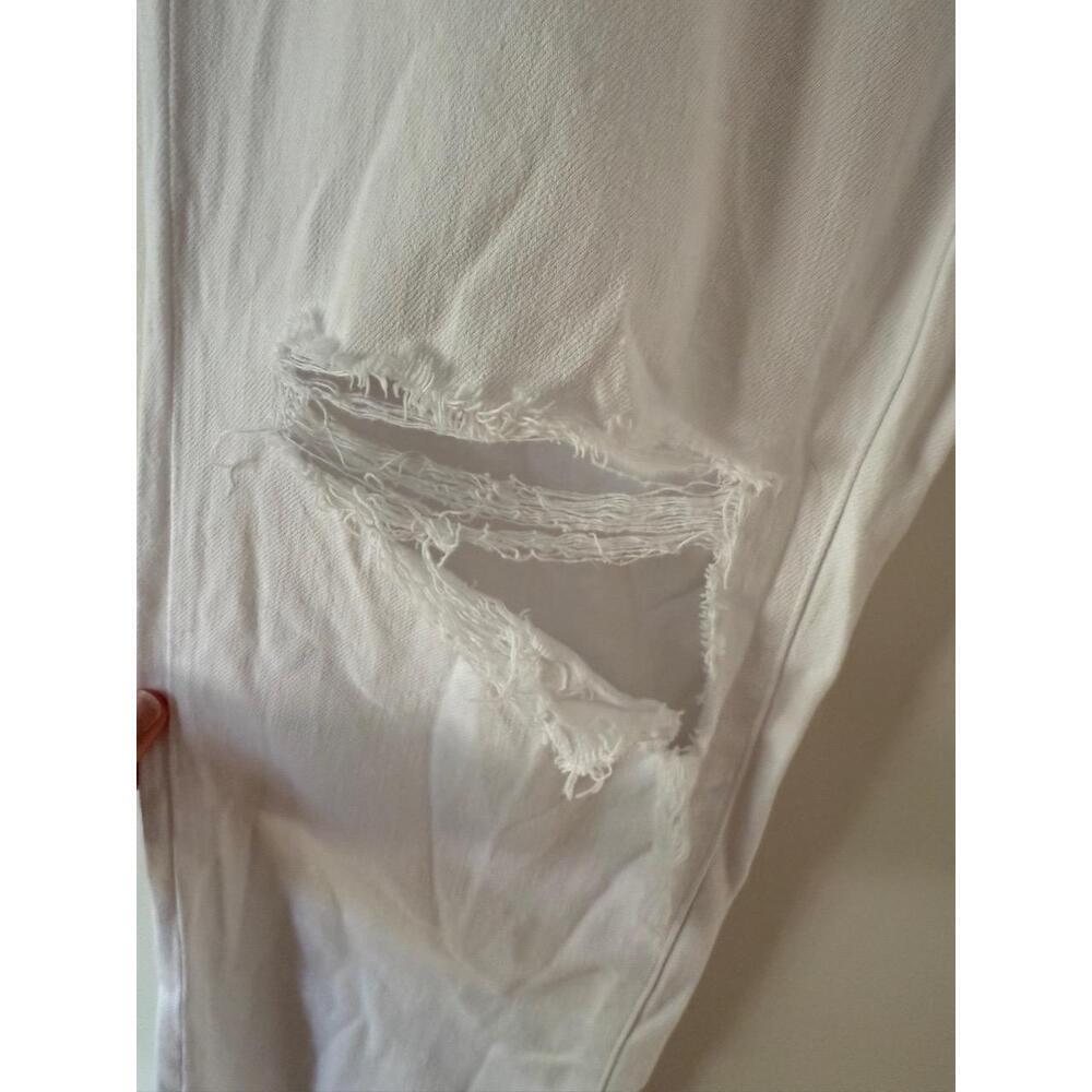 PISTOLA Womens Jeans Size 26 White High Rise Distressed Ripped Denim - Picture 7 of 10